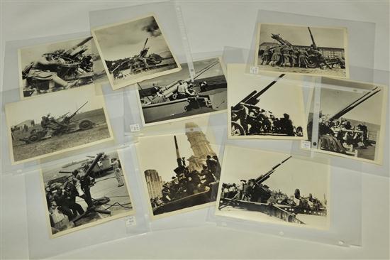 Appraisal: TEN WORLD WAR II PRESS PHOTOGRAPHS International News Photos New