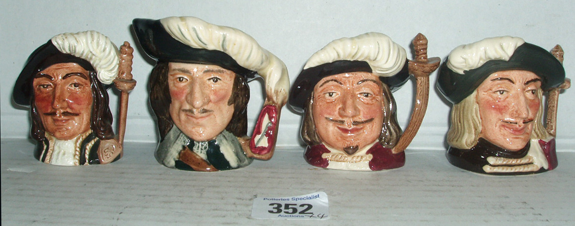 Appraisal: Miniature Size Character Jugs Aramis D Porthos D Athos D