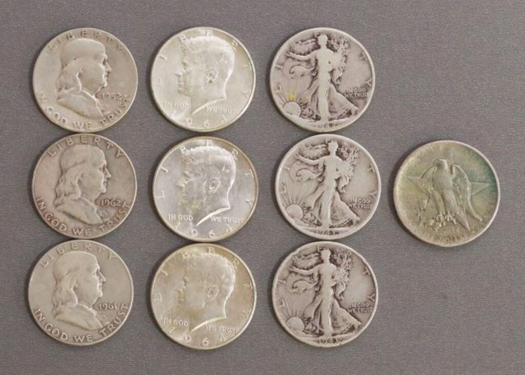 Appraisal: lot of U S pre half dollars including Walking Liberty