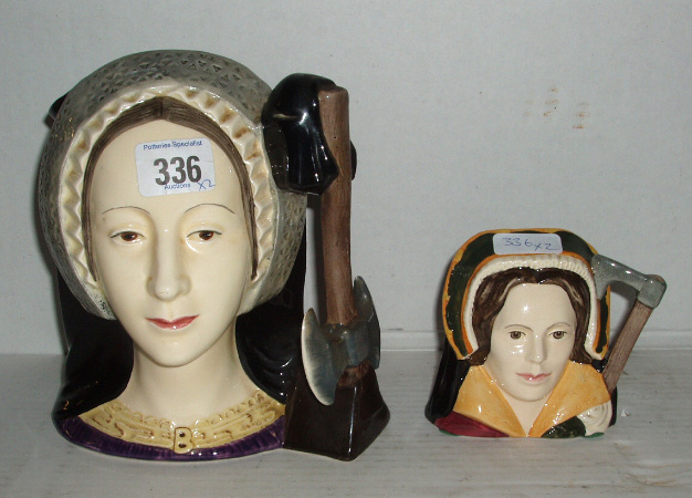 Appraisal: Large Size Character Jug Anne Boleyn D and Small Size