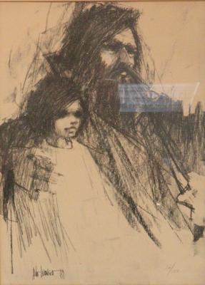 Appraisal: Aldo Luongo Argentinian born Father and Child signed and dated