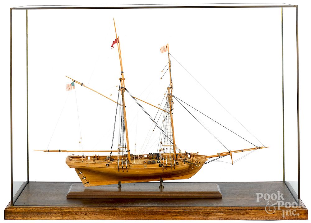 Appraisal: Ship model of a small American sailing vessel Exclusive on