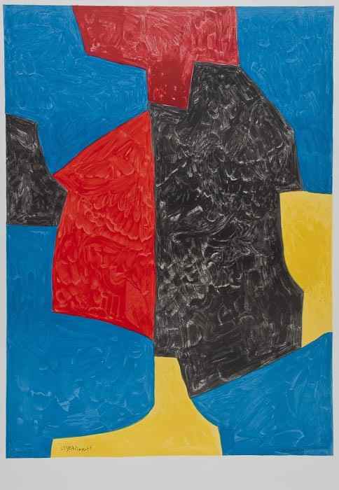 Appraisal: Serge Poliakoff - after Untitled offset lithograph printed in colours