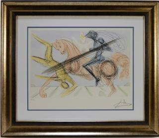 Appraisal: Attrib Salvador Dali Le Grande Tournoi Woodcut FRANCE SPAIN -