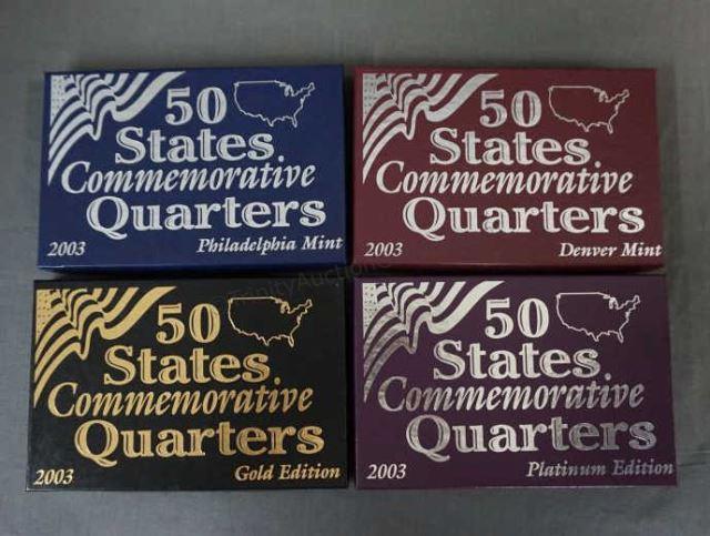 Appraisal: Includes - Year States Commemorative Quarters sets with one each