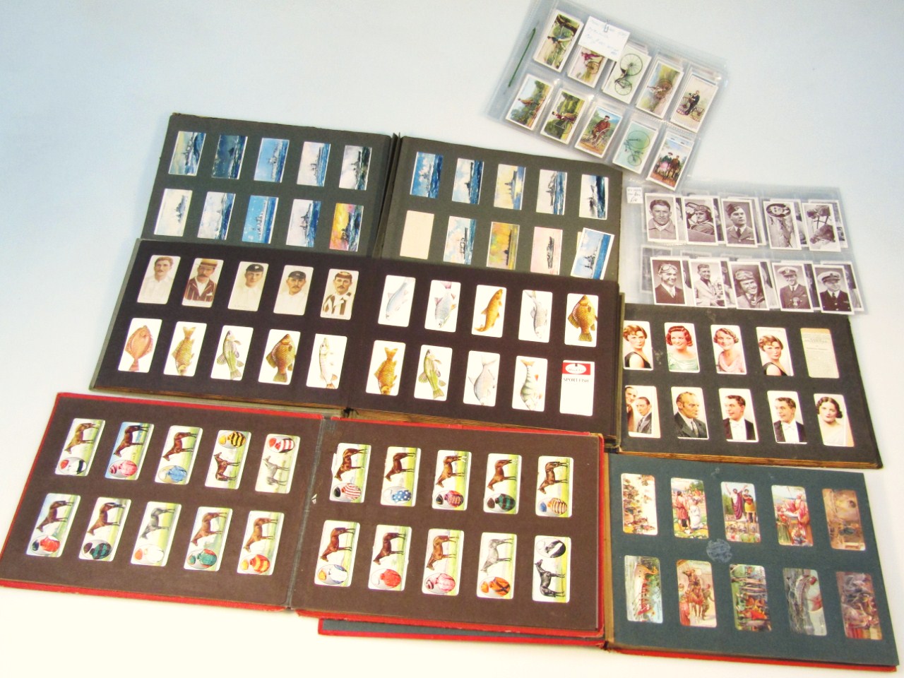 Appraisal: Various cigarette cards to include a Wills album containing historic