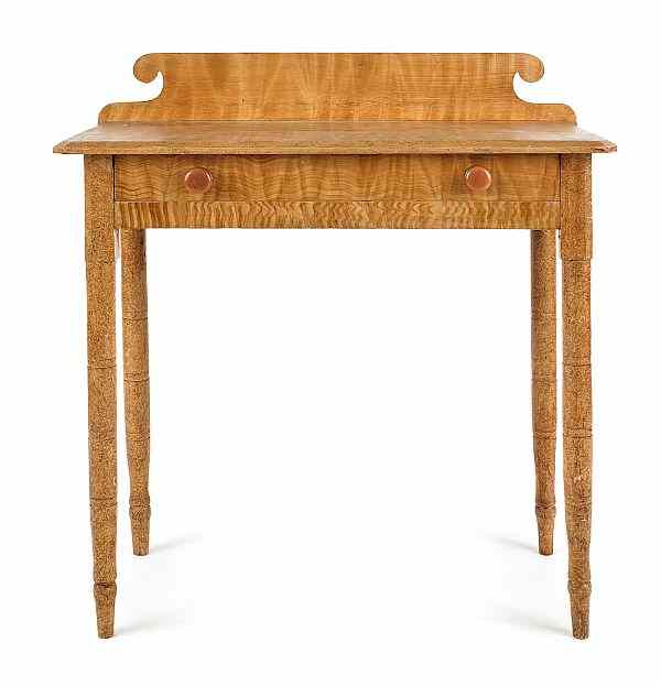 Appraisal: New England painted pine dressing table ca retaining its original