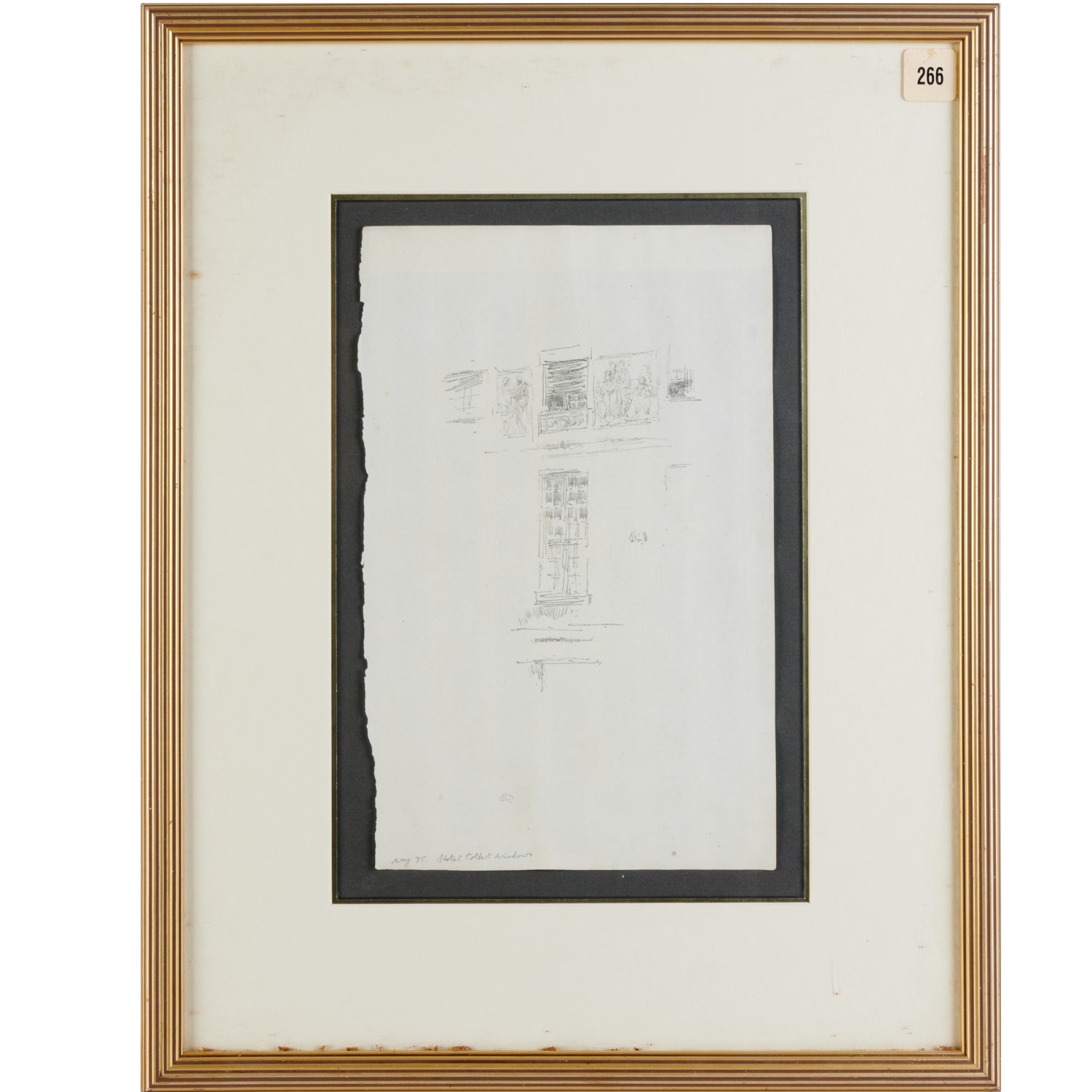 Appraisal: JAMES A M WHISTLER B W LITHOGRAPH James Abbott McNeill