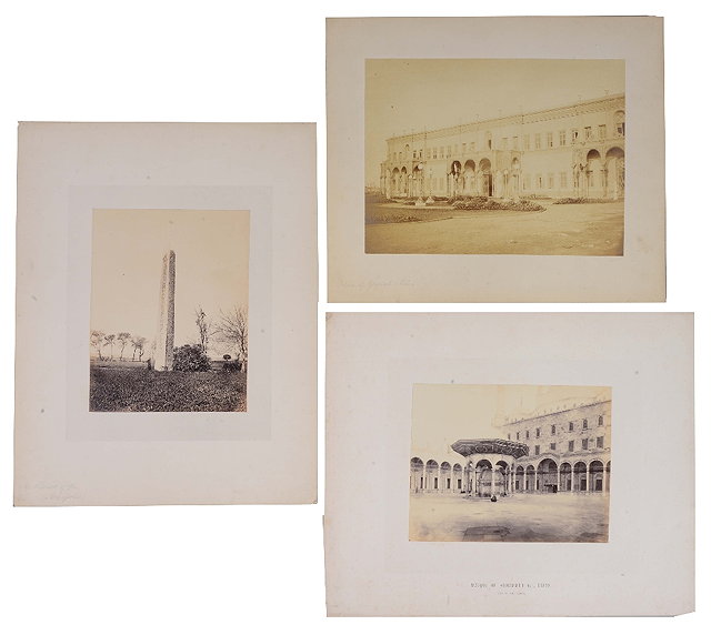 Appraisal: A COLLECTION OF TWENTY TWO ALBUMEN PRINTS subjects to include