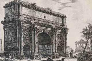 Appraisal: GIOVANNI PIRANESI ARCH OF SEPTIMUS SEVERUS ETCHING Giovanni Battista Piranesi