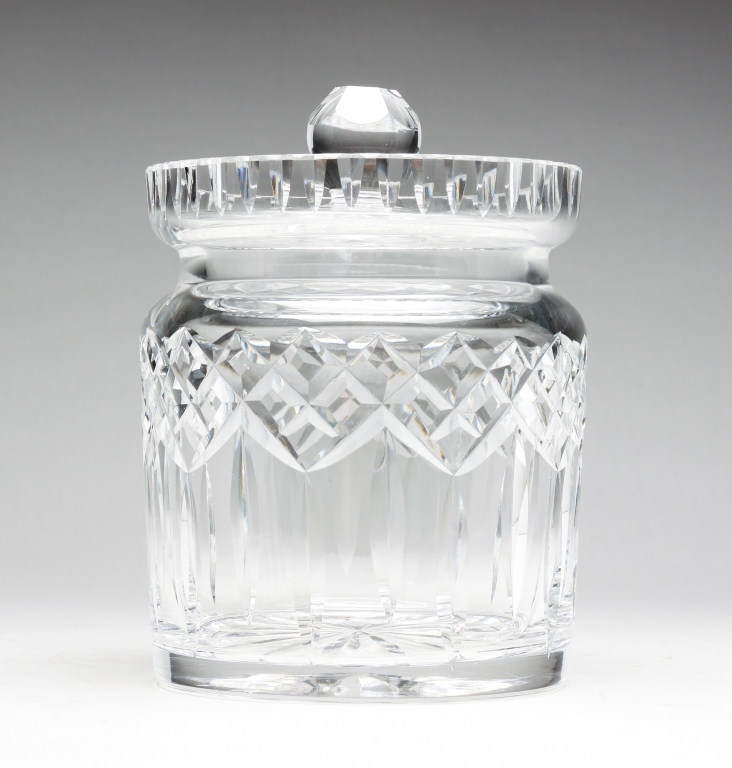 Appraisal: WATERFORD CRYSTAL LISMORE BISCUIT BARREL Ireland nd half th century