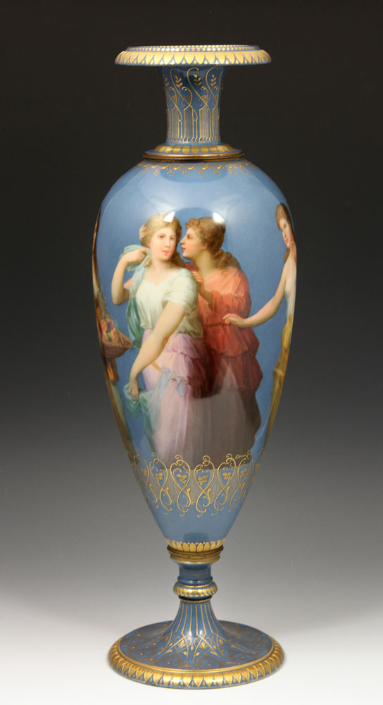 Appraisal: - Royal Vienna Vase Royal Vienna vase hand painted with