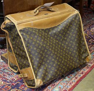 Appraisal: Louis Vuitton soft shell garment bag Louis Vuitton soft shell