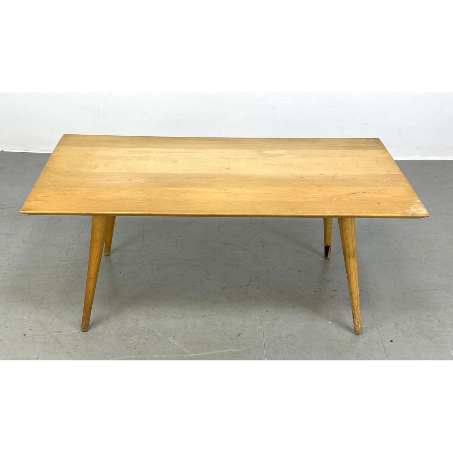 Appraisal: PAUL MCCOBB Maple Modernist Coffee Table Dimensions H inches W