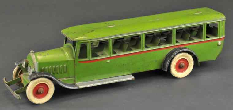 Appraisal: KINGSBURY PASSENGER BUS pressed steel painted in green overall black