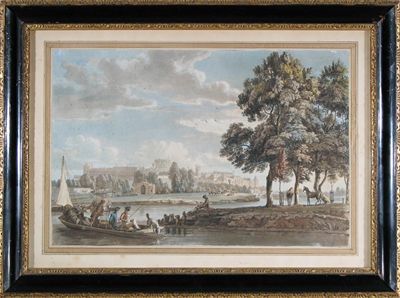 Appraisal: After Paul Sandby Windsor Castle from Eaton Hand tinted aquatint