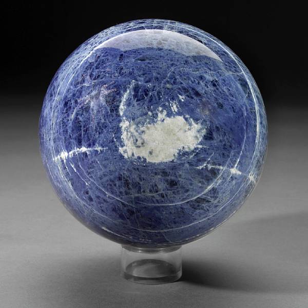 Appraisal: Large sodalite sphere Badim Mine Bahia Brazil This sphere is