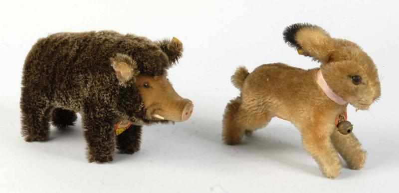 Appraisal: Lot of Steiff Animals Description Includes one bear and one