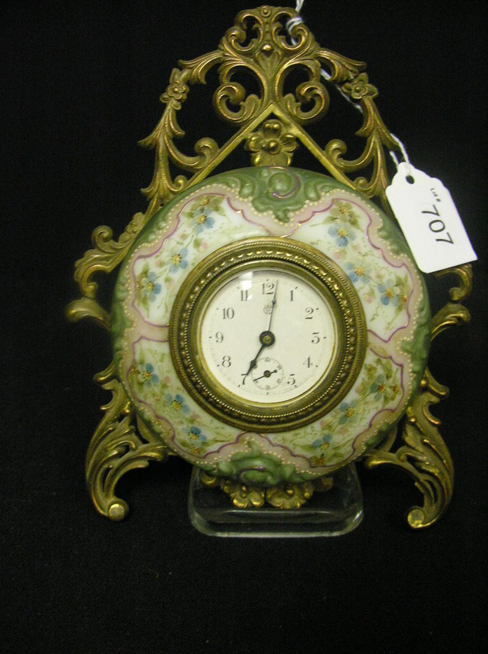 Appraisal: RARE WAVECREST EASEL CLOCK Marked Wave Crest on back Last