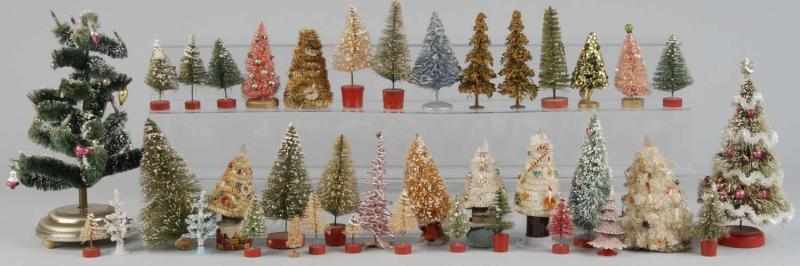 Appraisal: Large Lot of Christmas Trees Description Includes several with beaded