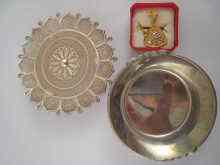 Appraisal: A mixed lot comprising a white metal tests silver bowl