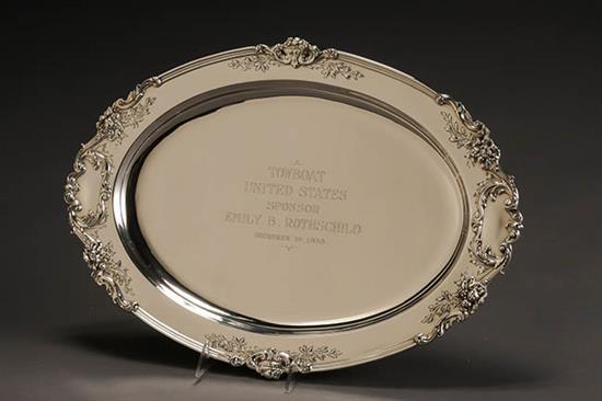 Appraisal: Reed Barton Sterling Presentation Platter Taunton MA Francis I Pattern