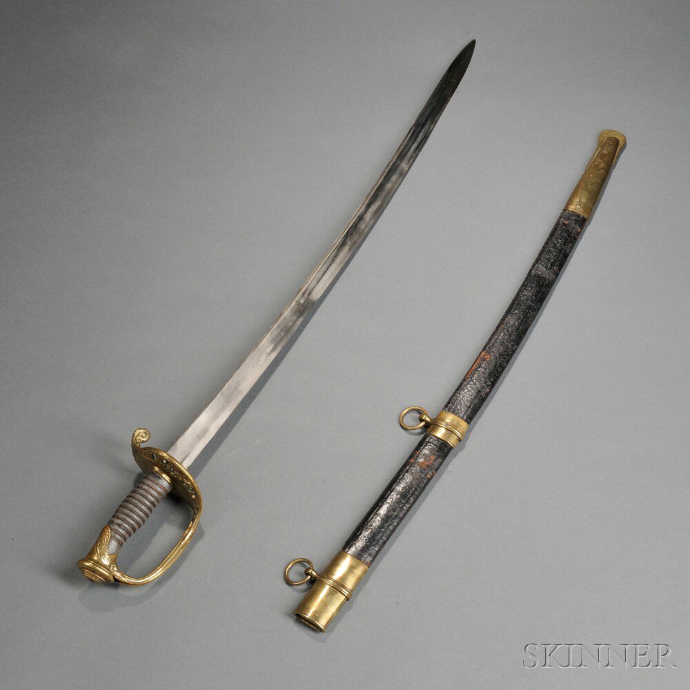 Appraisal: Model Foot Officer's Sword c mid to late th century