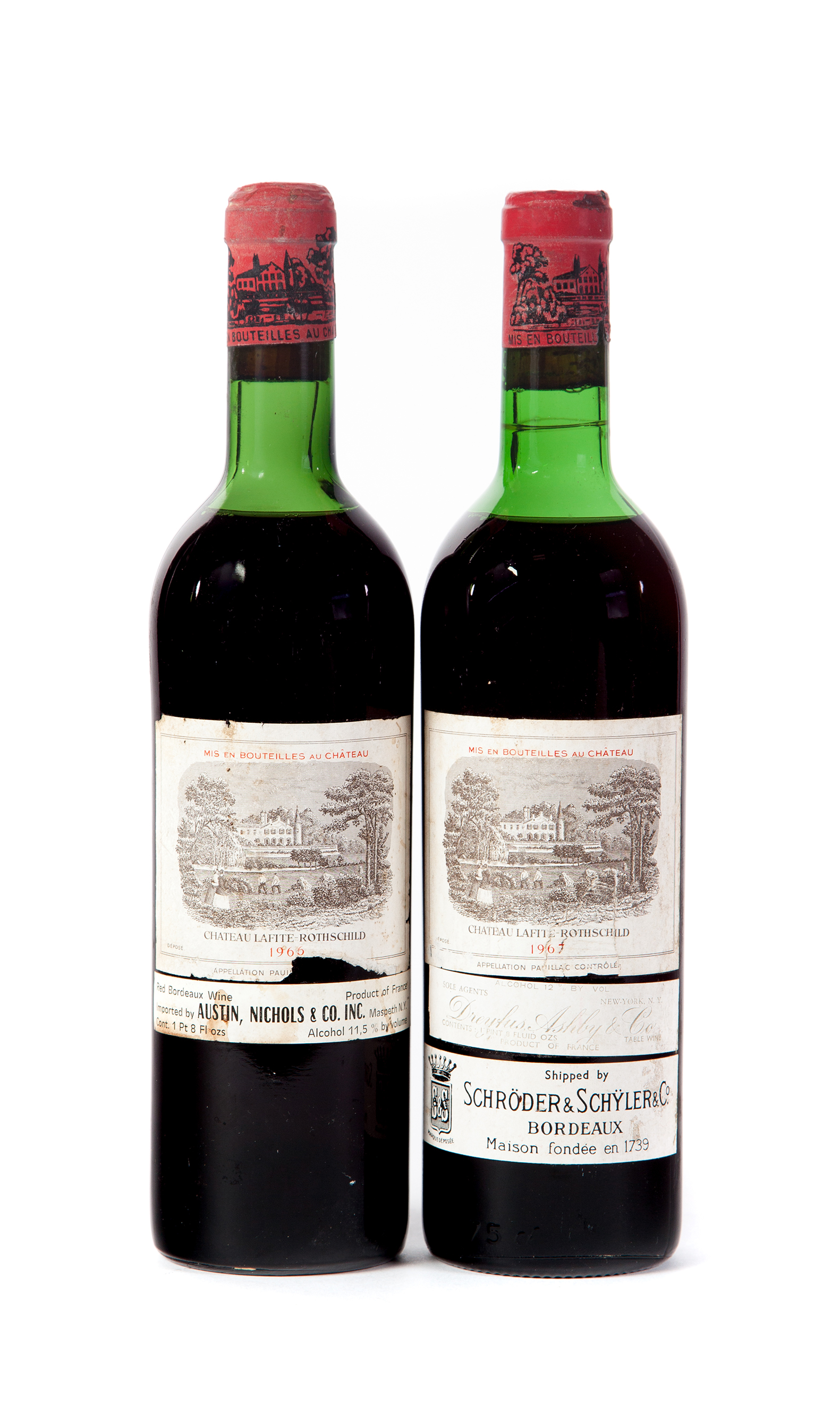 Appraisal: CHATEAU LAFITE-ROTHSCHILD VERTICAL Pauillac er Cru Classe bottles ml