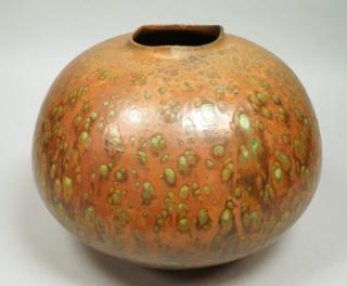 Appraisal: Large Contemporary Craft Studio Pottery Vase MAS Large Contemporary Craft