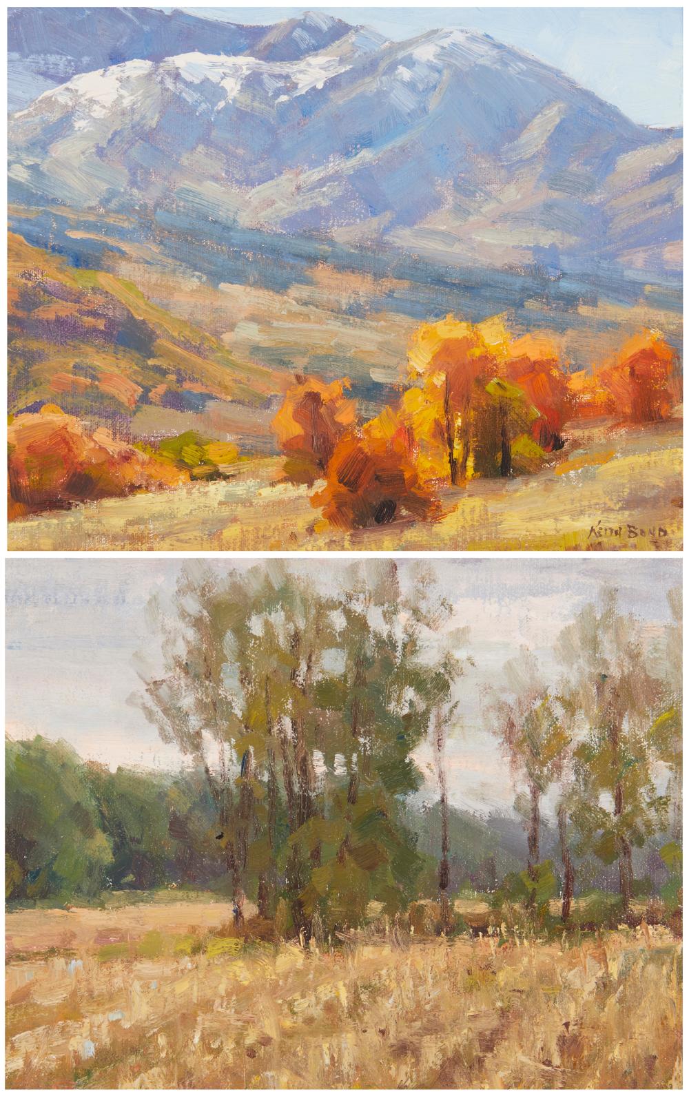 Appraisal: Keith Bond th st century Wasatch Autumn Oil on panel