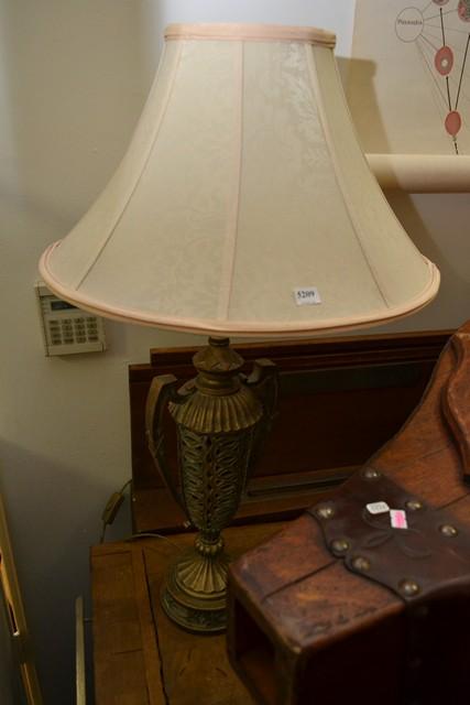 Appraisal: PAIR OF MODERN PIERCED COMPOSITE LAMP BASES PAIR OF MODERN