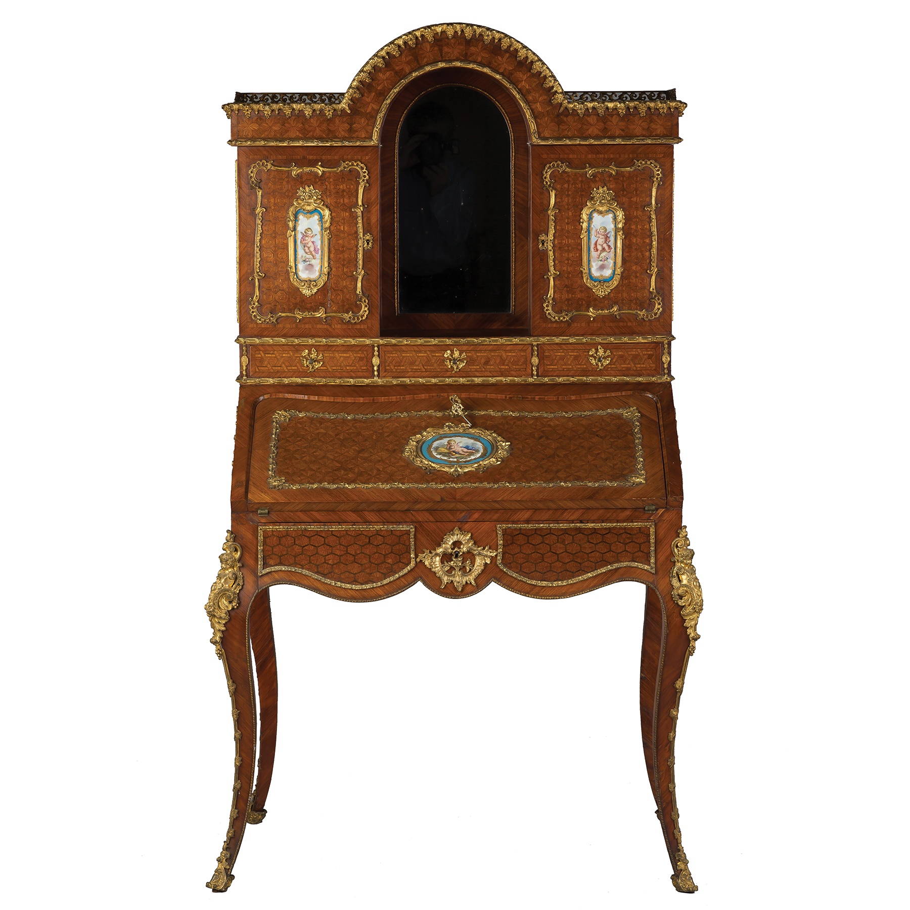 Appraisal: Louis XV Kingwood and Parquetry Bonheur Du Jour th century