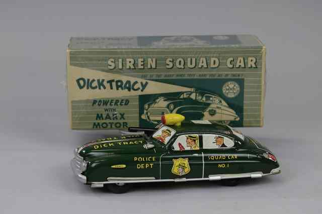 Appraisal: DICK TRACY SQUAD CAR WITH ORIGINAL BOX Louis Marx Toys