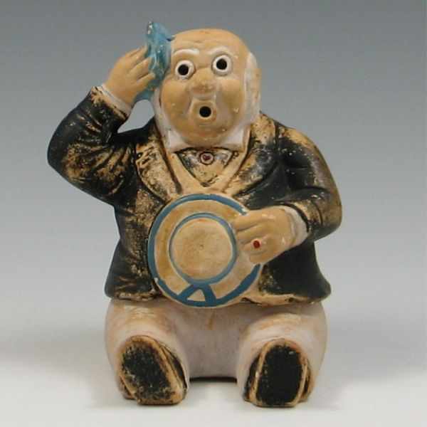 Appraisal: Weller ''Foxy Grandpa'' Incense Burner marked die impressed Weller several