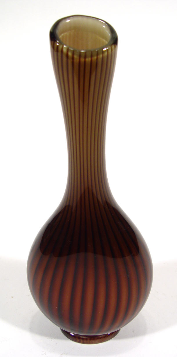 Appraisal: Scandinavian Art glass vase designed by Vicke Lindstrand etched mark