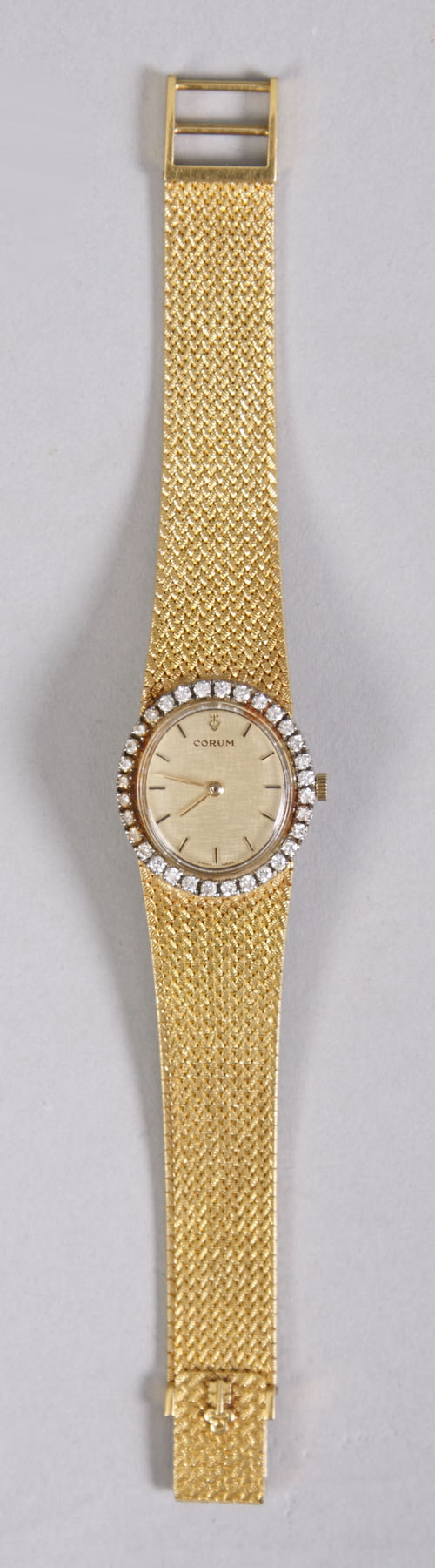 Appraisal: Ladies k Corum Automatic Gold Diamond Watch Bezel of each