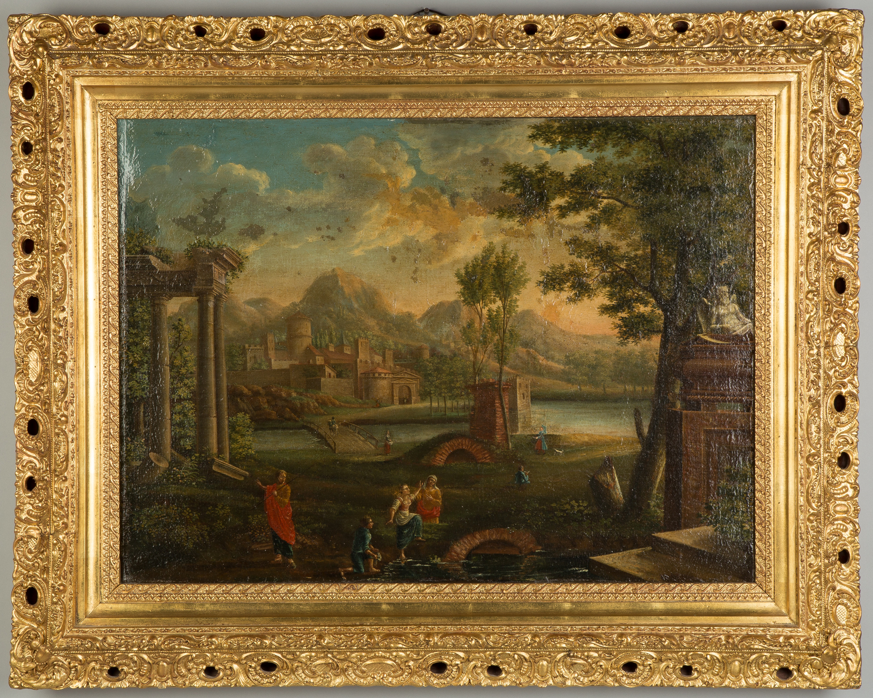 Appraisal: Old Master's School Capriccio Painting Oil on canvas