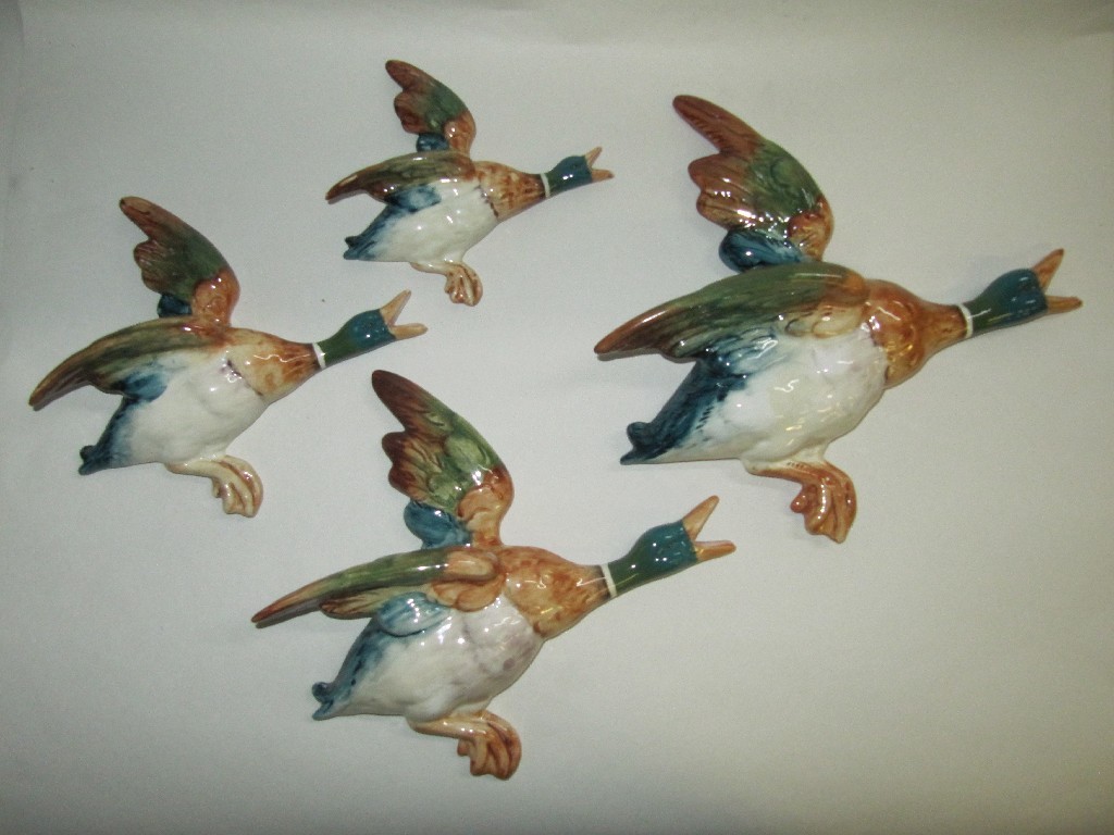 Appraisal: Set of four Beswick flying ducks model no's - -