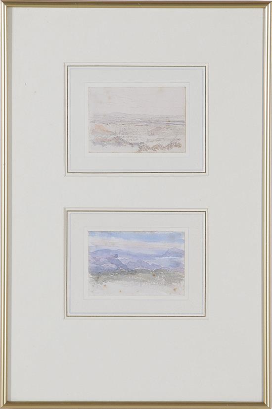 Appraisal: Major-General Philip Bedingfield British - two works MOUNTAINOUS LANDSCAPE watercolor