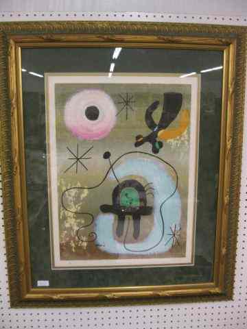 Appraisal: Miro Lithograph '' x ''