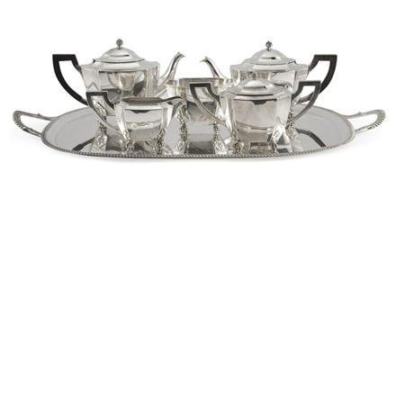 Appraisal: Black Starr Frost Sterling Silver Coffee and Tea Service Together