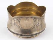 Appraisal: A large Russian silver sugar bowl of traditional shape and