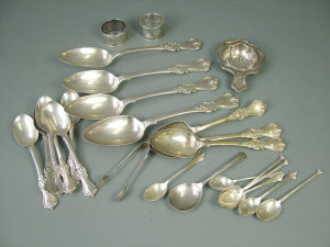 Appraisal: A selection Victorian silver Albert pattern spoons London Samuel Hayne