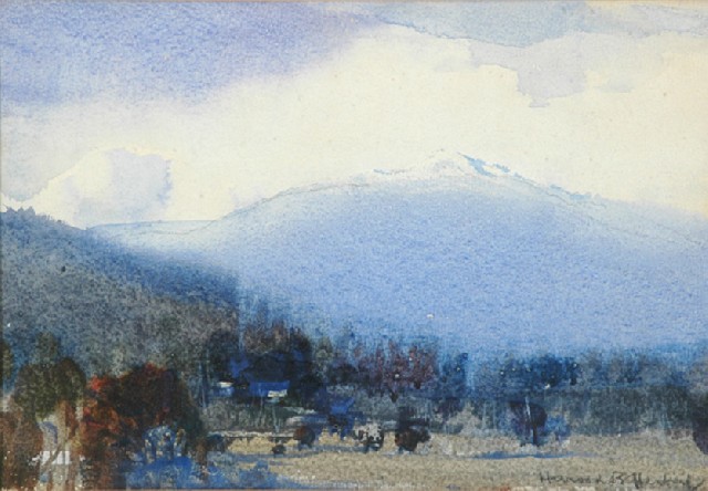 Appraisal: Harold Herbert - Mt Bogong watercolour signed 'Harold B Herbert'