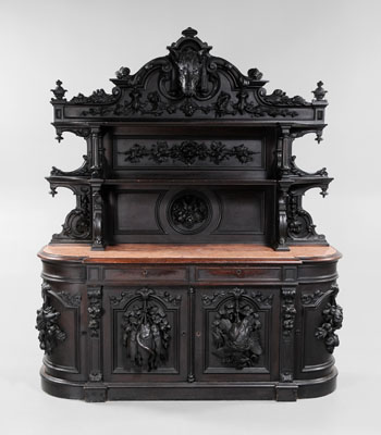 Appraisal: Renaissance Revival Carved Sideboard New York attributed to the shop