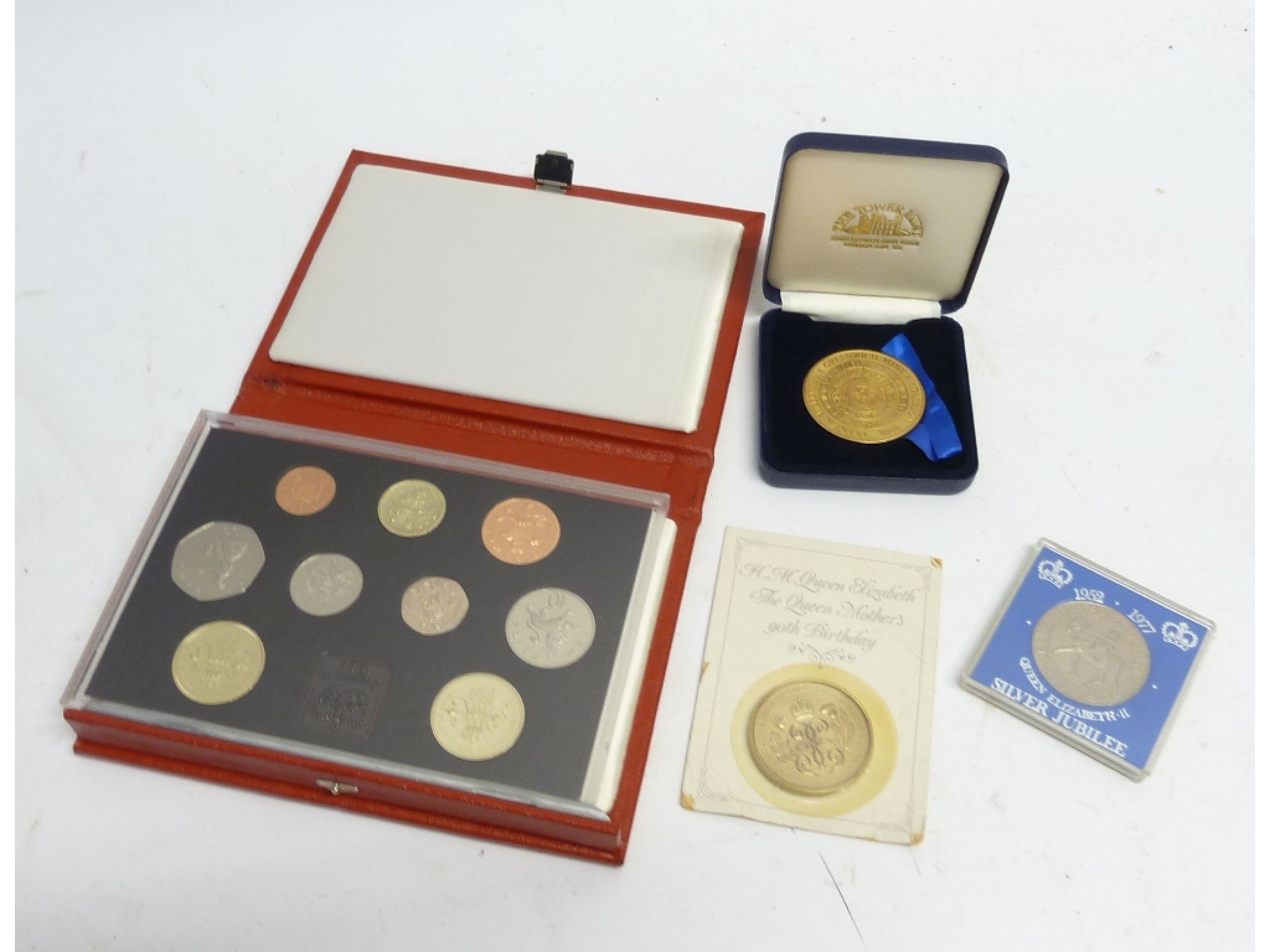 Appraisal: ROYAL MINT UNITED KINGDOM PROOF COIN SET nine coins including