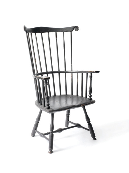 Appraisal: AN EXCEPTIONAL PHILADELPHIA COMB-BACK WINDSOR ARMCHAIR CIRCA - Height inches