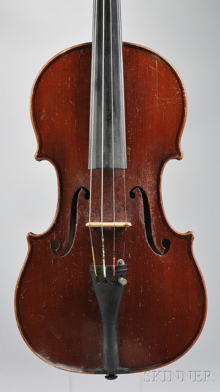 Appraisal: Modern Violin Gebruder Schindler Workshop c bearing the makers' label