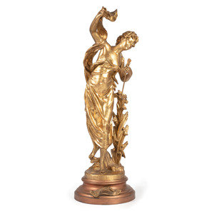 Appraisal: A French Spelter Figure of Aurore Late th Early th