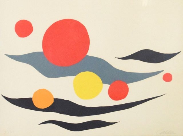 Appraisal: Alexander Calder Lithograph Clouds Spheres Alexander Calder American - Lithograph